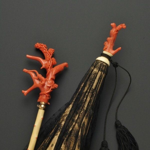 红珊瑚雕刻装饰,红珊瑚珠子雕刻