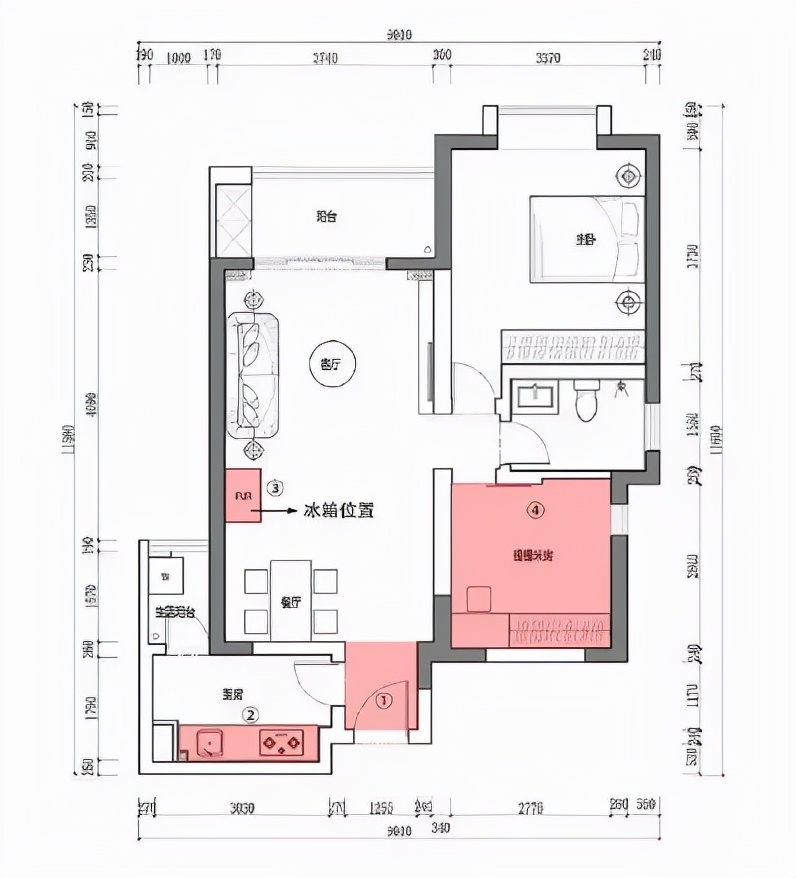 80平客厅书房一体设计,80平三室一厅简约现代装修风格