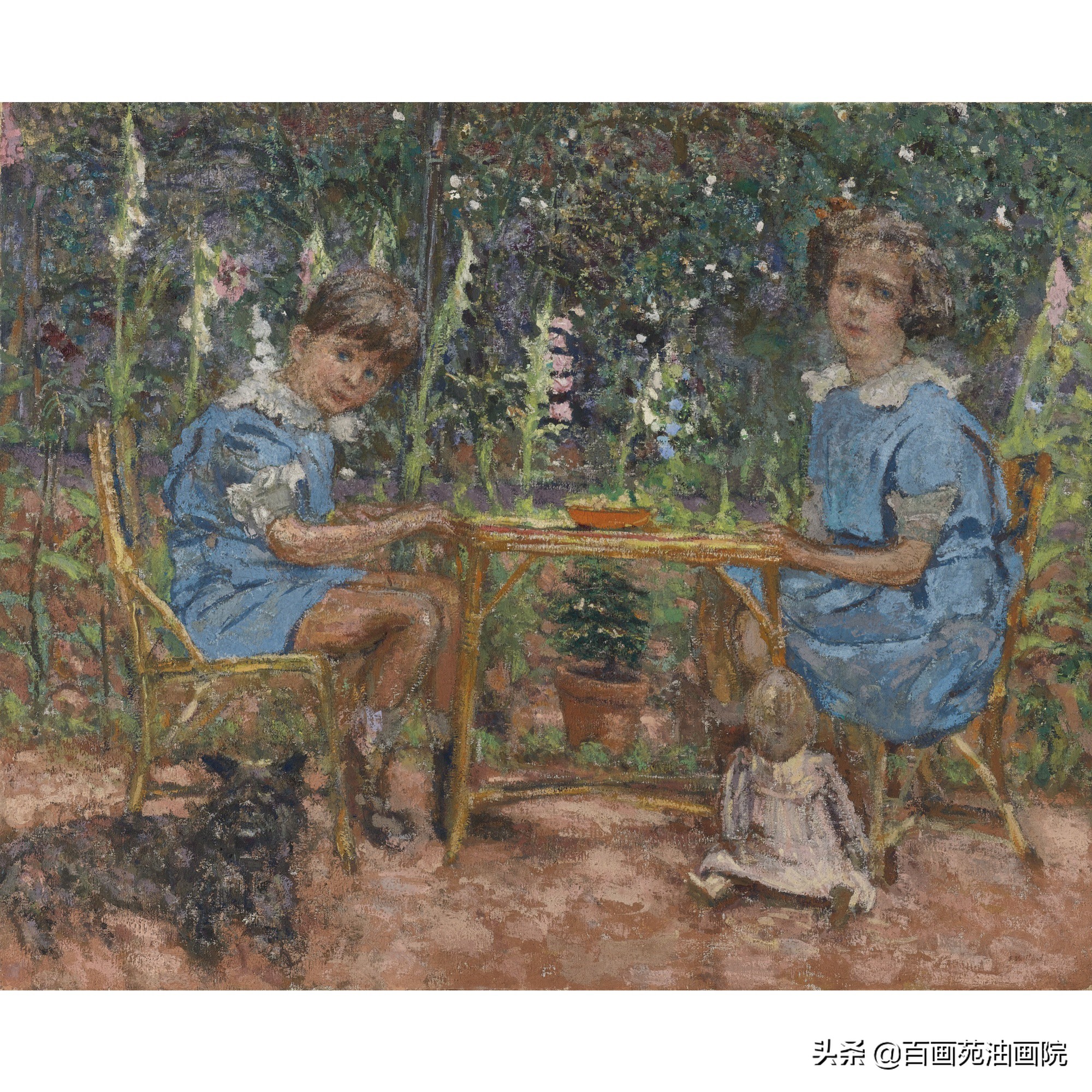 油画纳比派物象变形方法