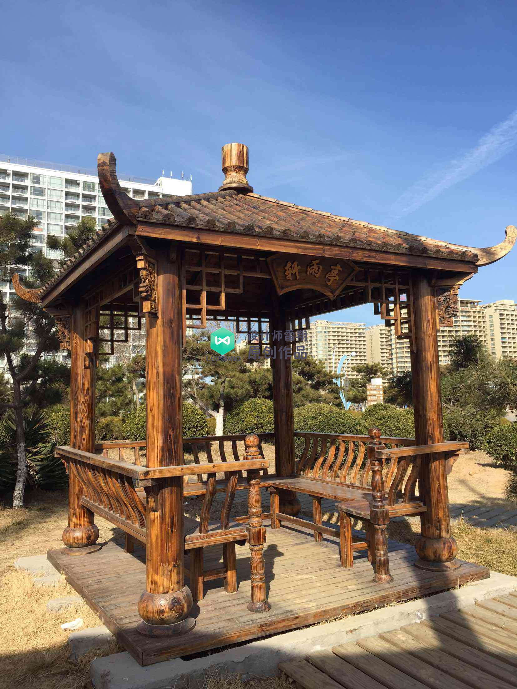 庭院凉亭设计,庭院景观凉亭制作过程