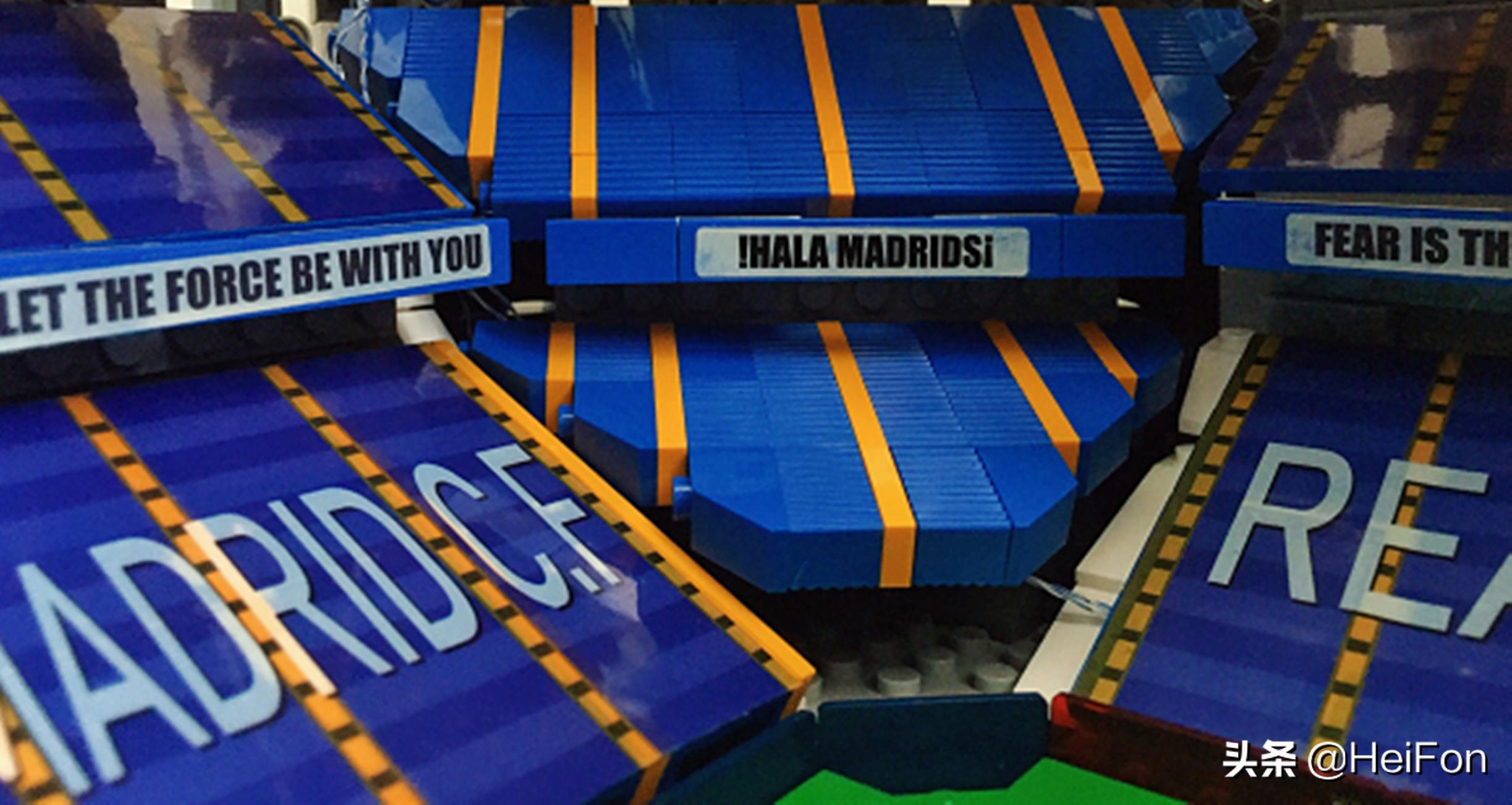 用乐高做足球场,伯纳乌球场乐高搭建全过程