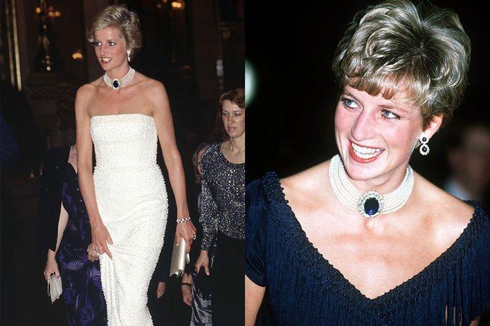 戴安娜王妃少女时期戴的珠宝,戴安娜戴过的首饰