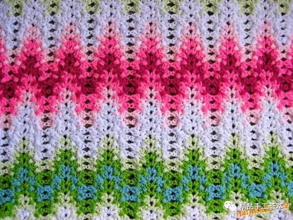 初学钩针100款毛毯图解,各种各样的花样毛毯钩针图解视频