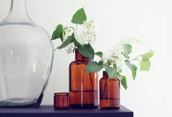 家庭药瓶花瓶插花教程,药瓶子插花