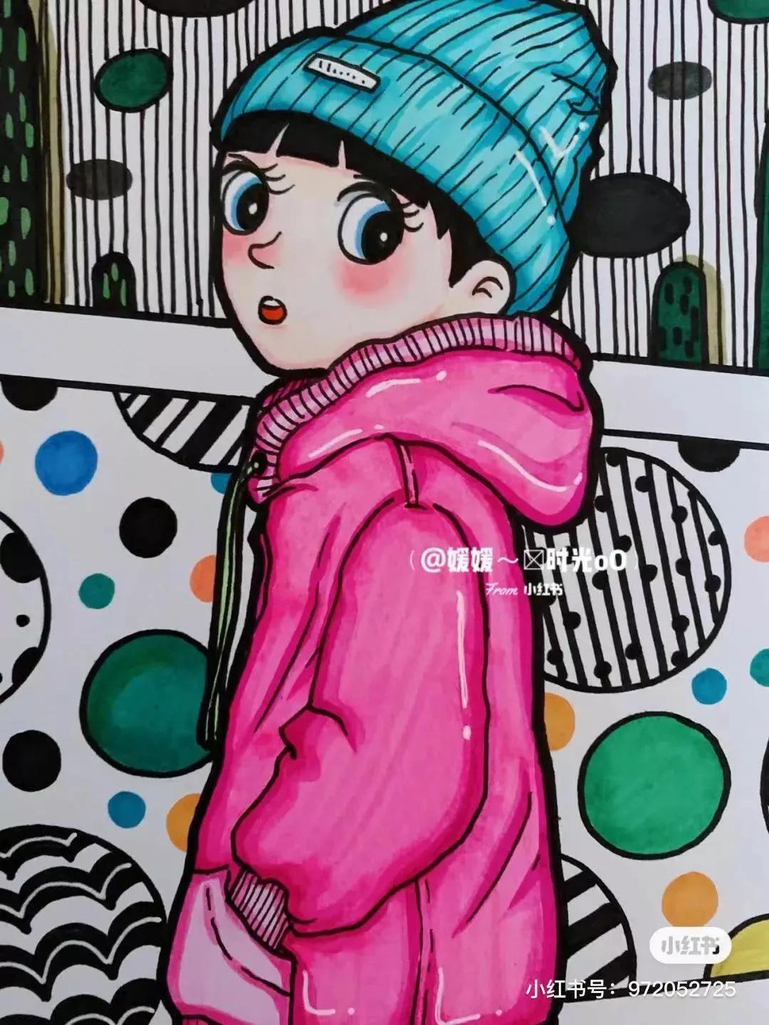 黑白线描画装饰画很简单,创意黑白线描装饰画100幅教程