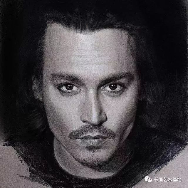 素描人像欧美明星,国外素描逼真的明星肖像