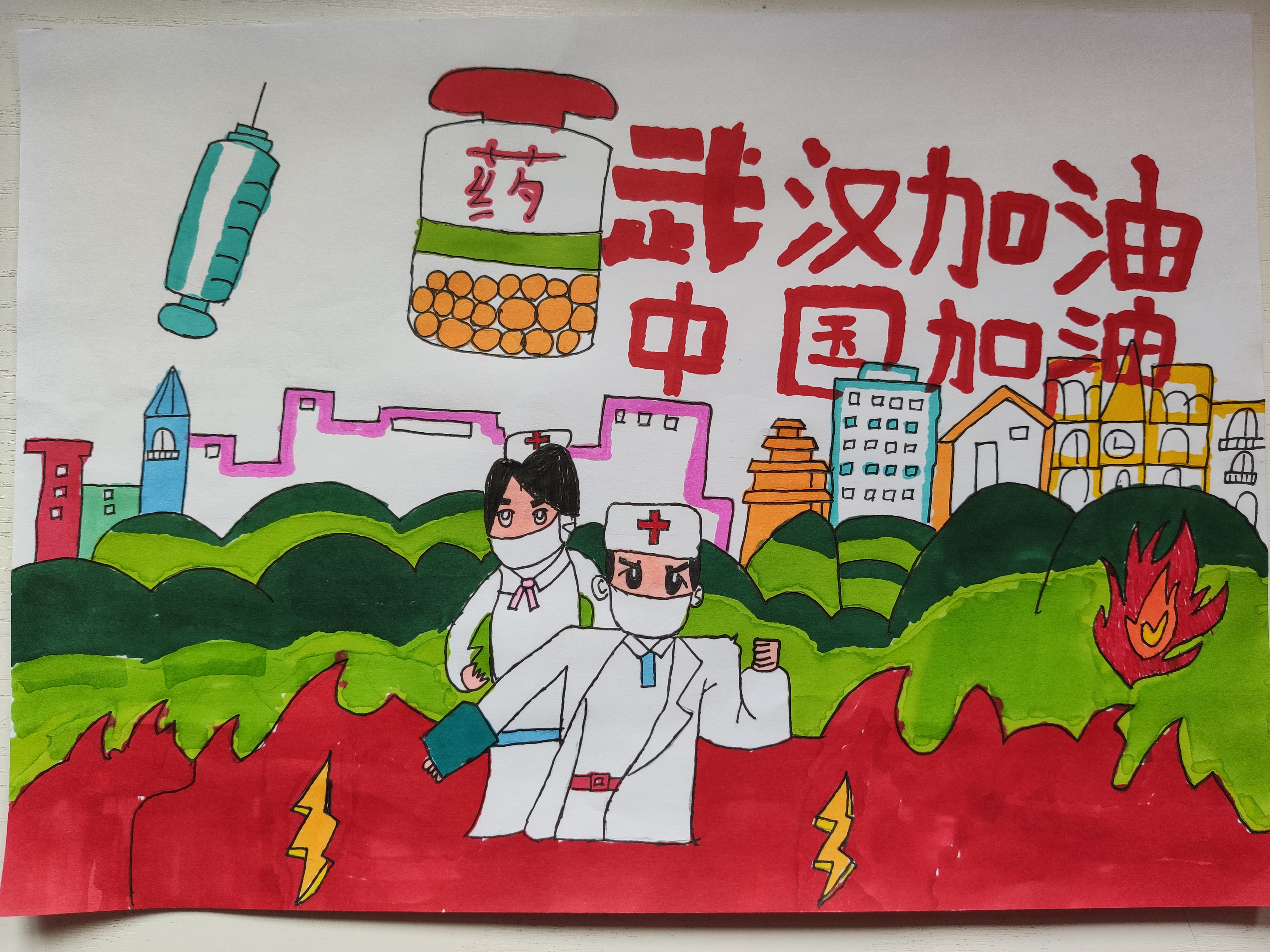 抗击疫情手抄报怎么画简单又漂亮,2022抗击疫情的手抄报简单又好看