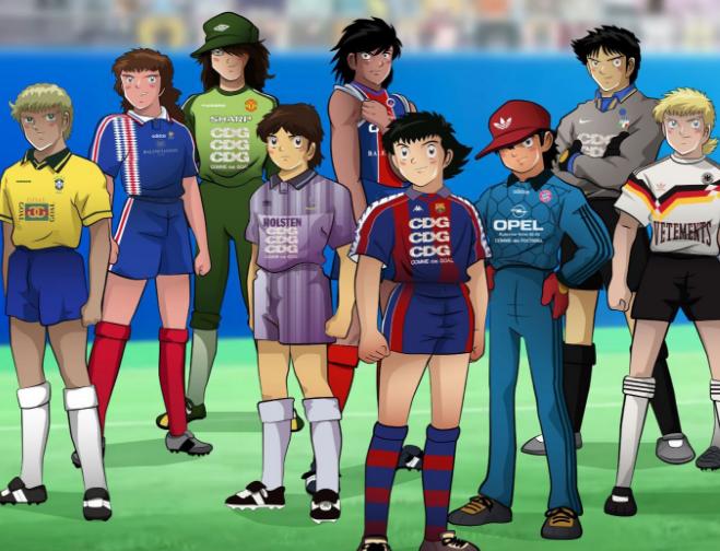 足球小将中国球星原型,日本足球动漫足球小将人物照片