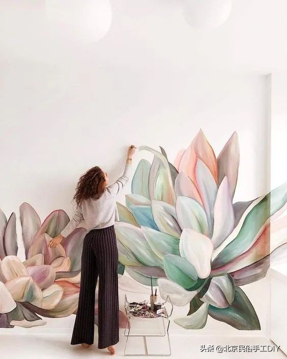 好看好画的墙绘,适合自己动手画墙绘的图片