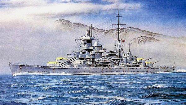 二战德国核动力战舰,二战欧根亲王号战舰战绩