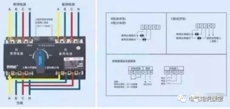 双电源自动切换开关电源视频教程,双电源自动切换电路原理及原理图