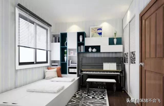 儿童房钢琴摆放效果图,卧室钢琴摆放效果图