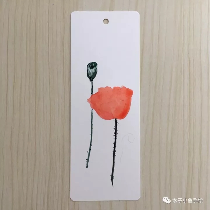 水彩画教程古风人物书签,水彩画教程入门书签简单