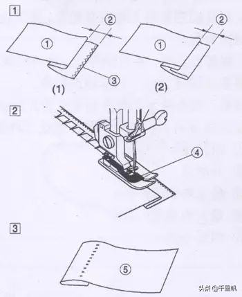 缝纫机针迹知识,缝纫机各种线迹说明及图解