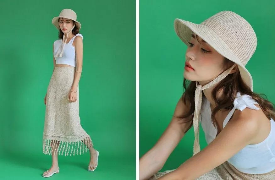 显脸小短发渔夫帽,适合短发的渔夫帽