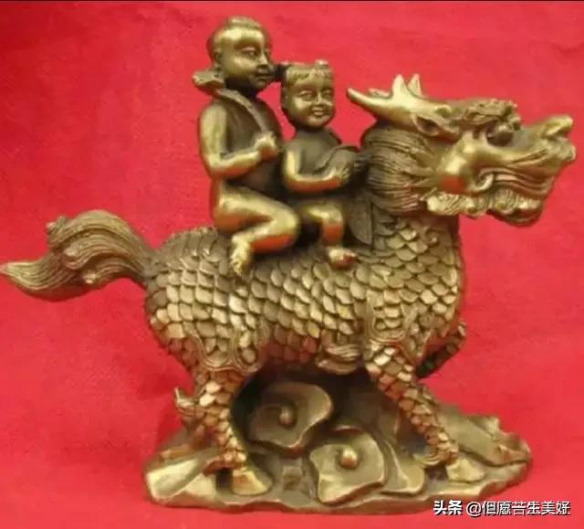 麒麟送子，瑞祥吉兆，早得贵子，旺财兴家，幸福安康，富贵长留