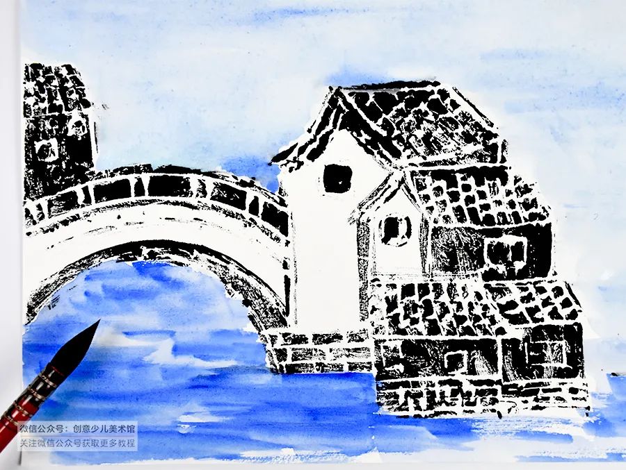 吹塑版画风景画儿童,吹塑版画教程新手入门10-12岁