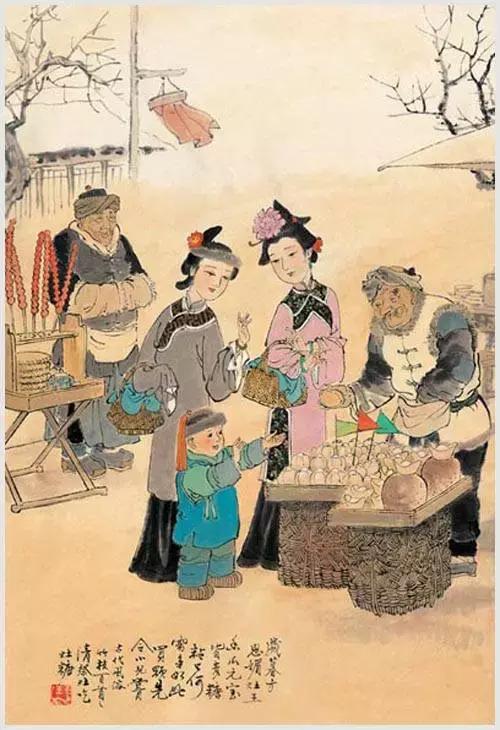 100首诗词100张风俗图太美了,100幅中国古风俗画