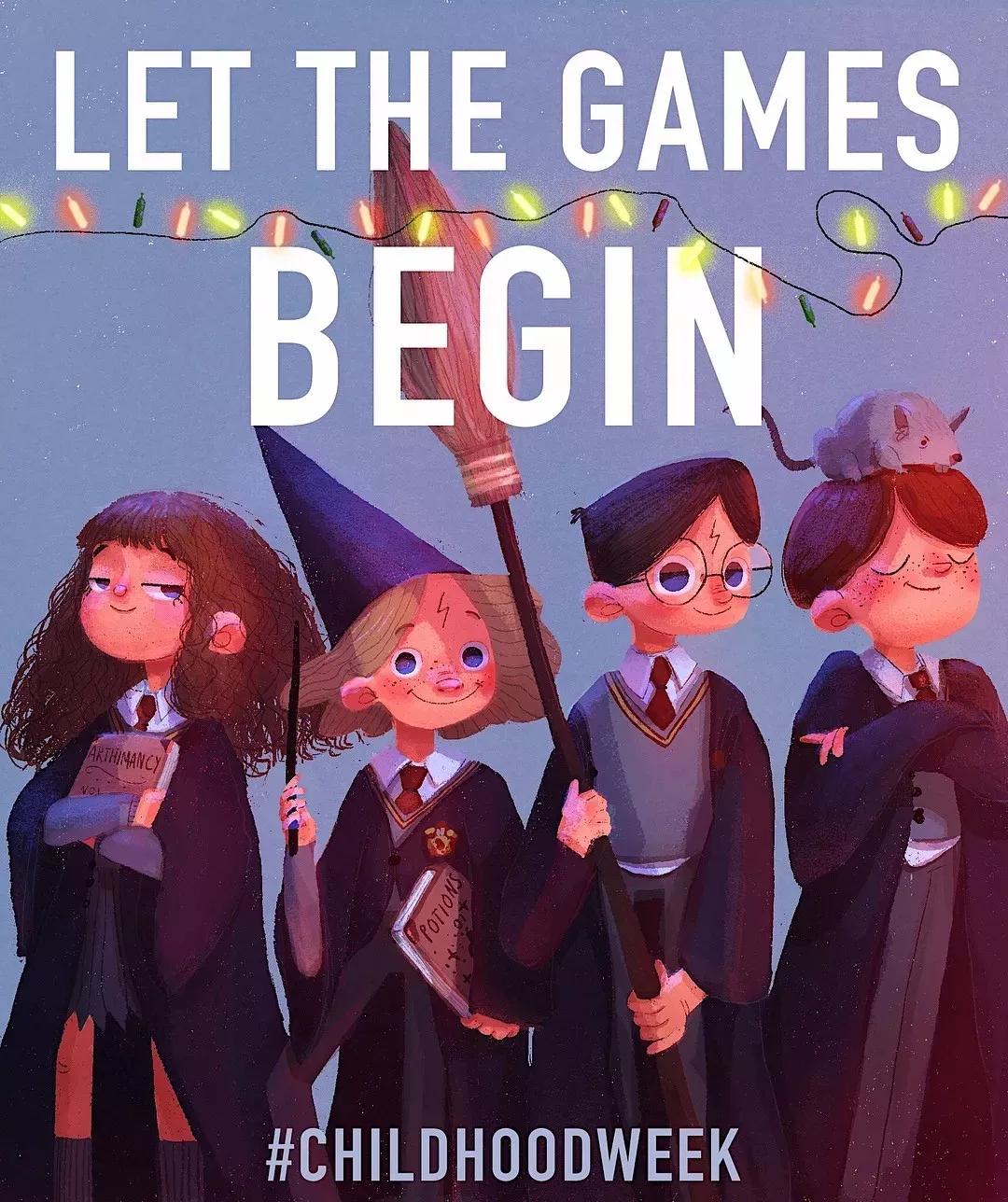 BeatriceBlue，内心有光，所画皆暖，用线条打造童真世界