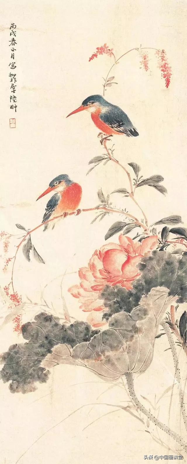 画花鸟要有情趣,花鸟画一定要有花有鸟吗