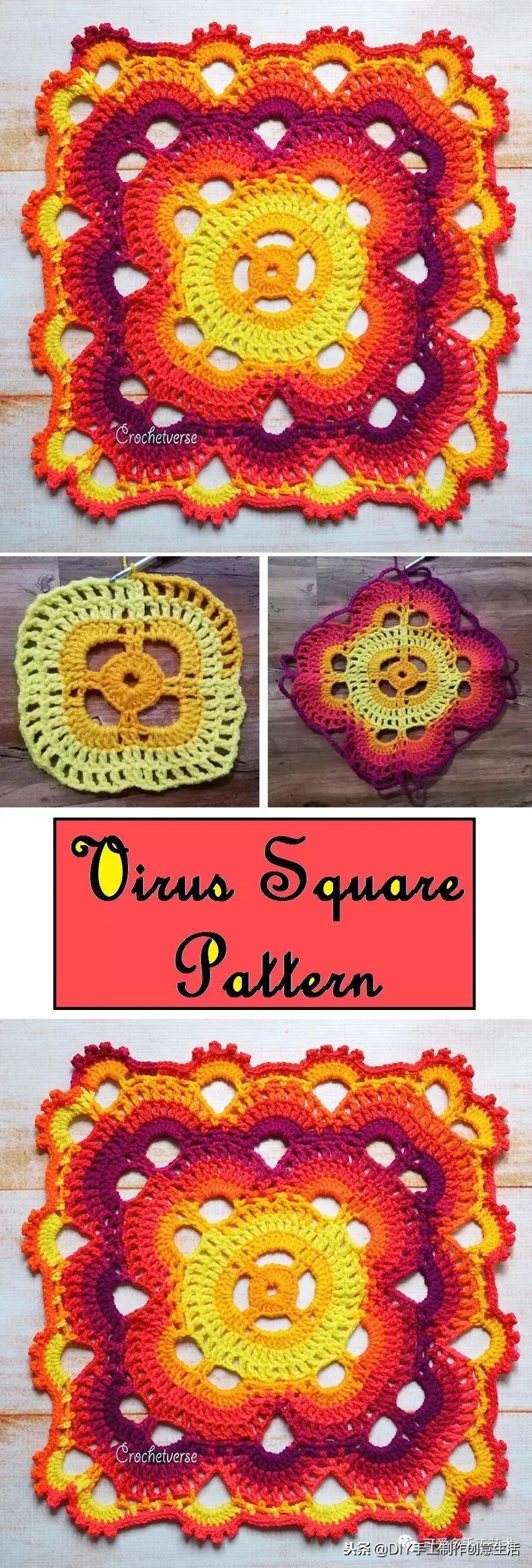 钩拼接毛毯教程,钩拼接毛毯的编织视频