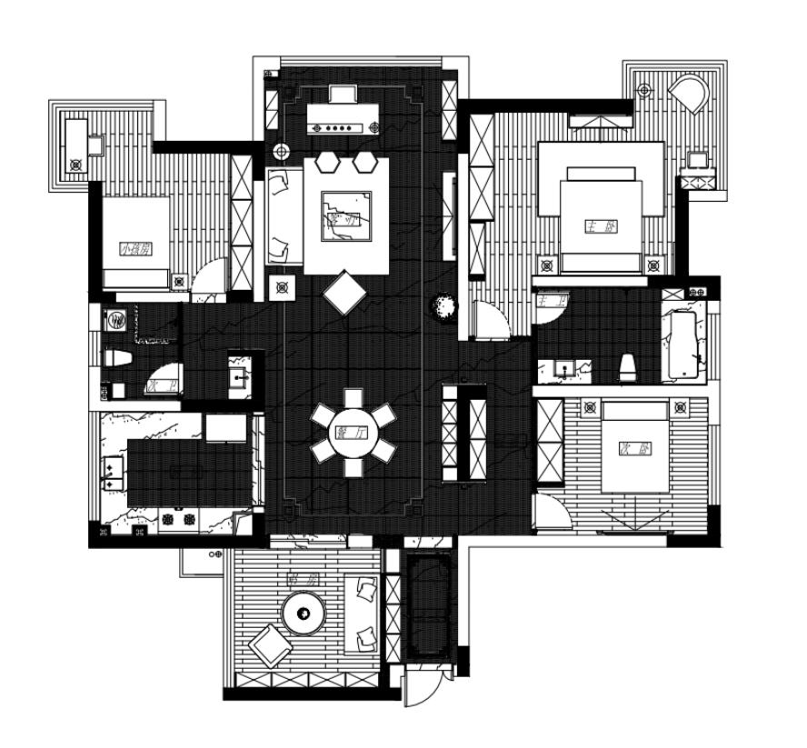 湘熙水郡湖景,湘熙水郡91平样板房