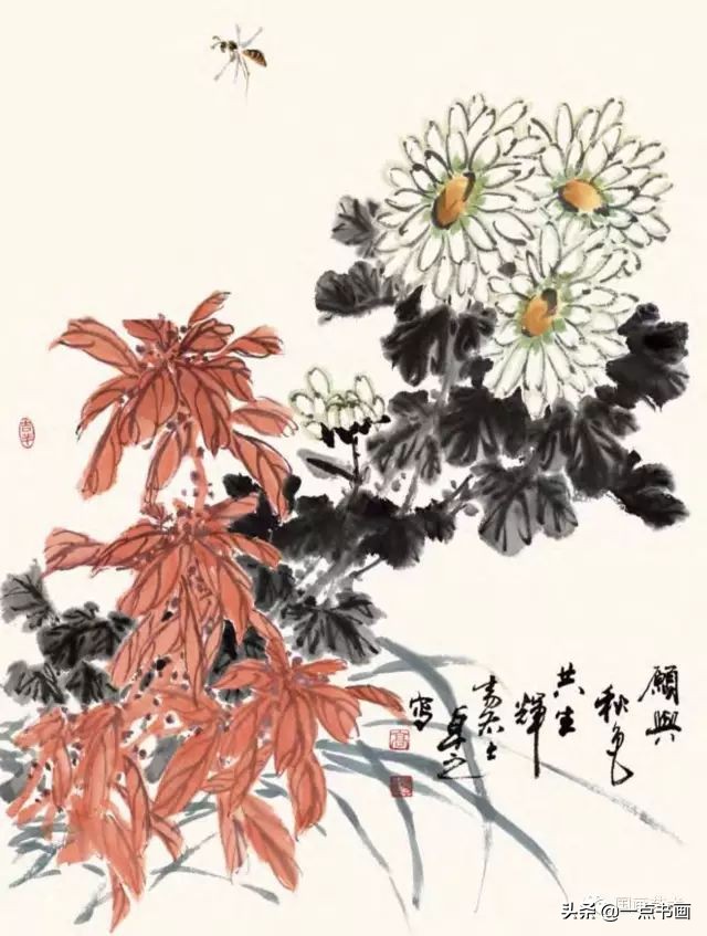 怎样画菊花国画,徐湛画菊花国画入门教程