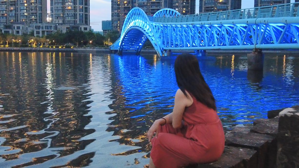 一处清净之地,五缘湾湿地公园风景如画