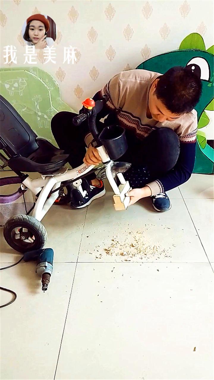 爸爸给孩子做跑车,爸爸给孩子做一辆车