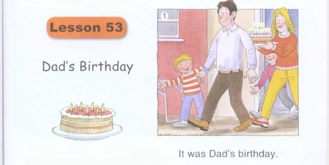 1级绘本Lesson53:爸爸过了一个不同寻常的生日
