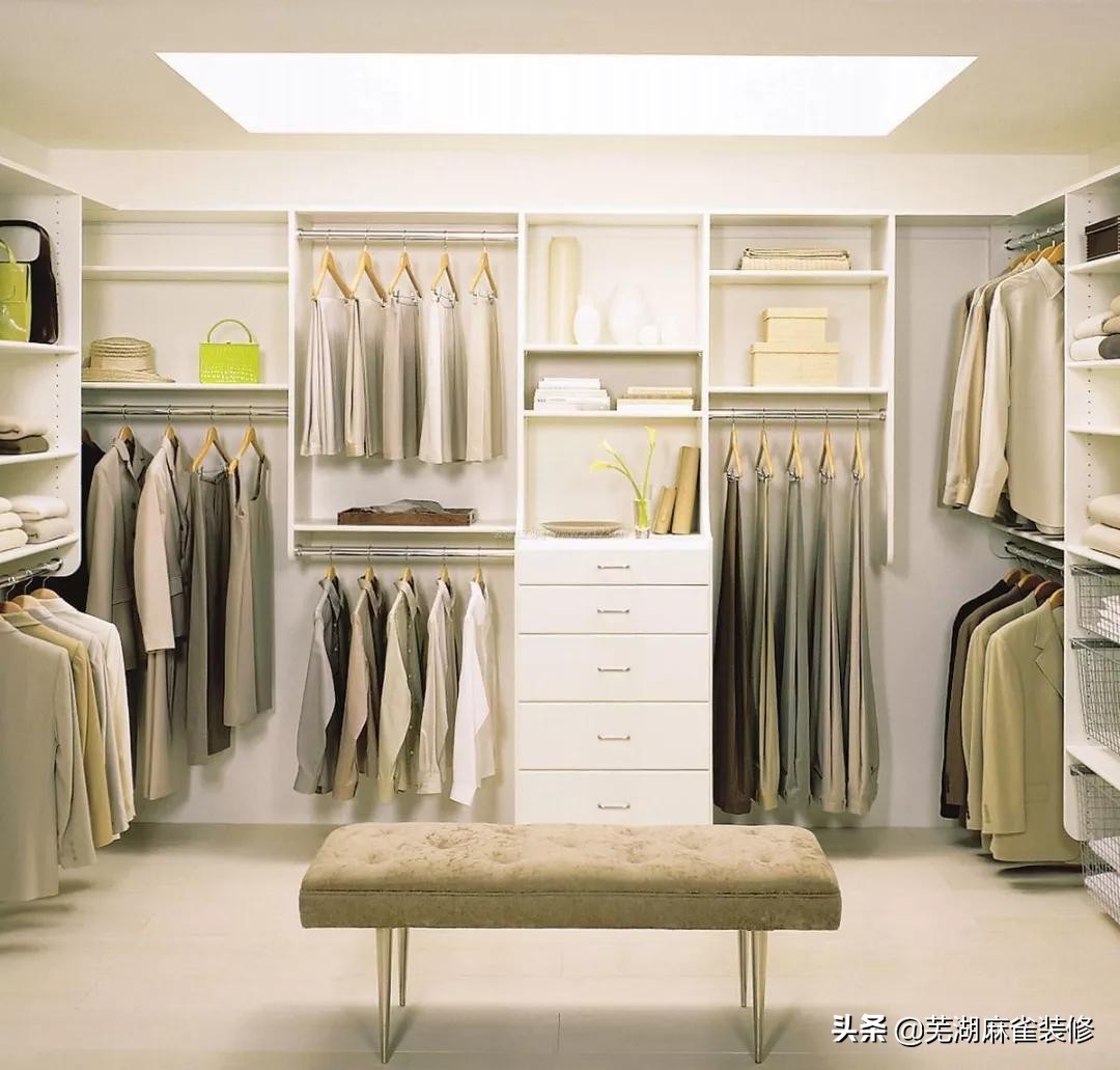 芜湖麻雀装饰30套案例告诉你，衣帽间怎么设计最好用