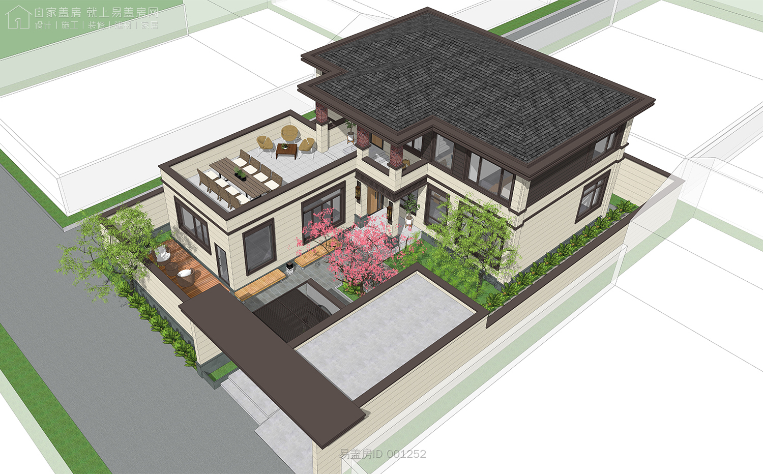 河南新中式别墅设计价格,李家别墅设计