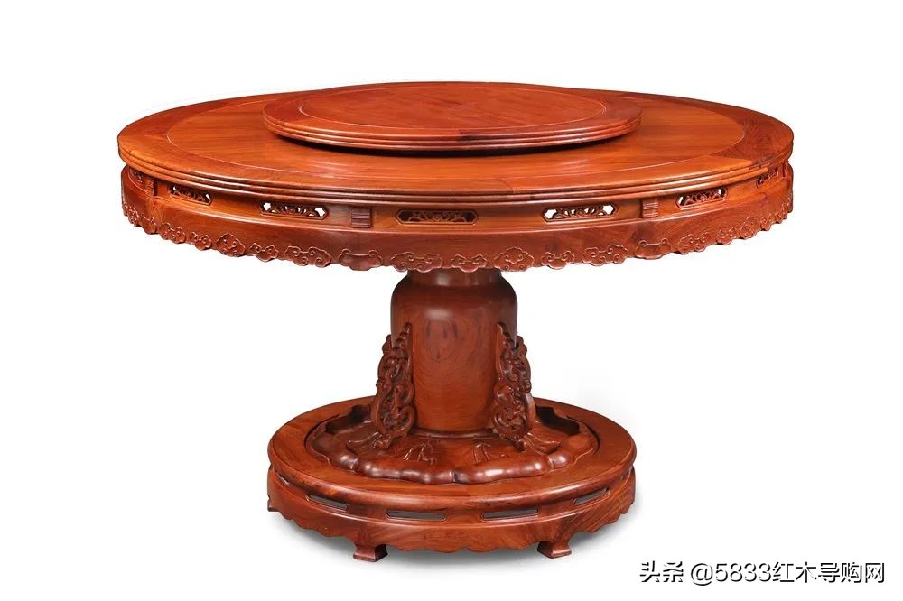 轻奢新中式红木餐桌最新款式,红木餐桌配什么好吃又实惠