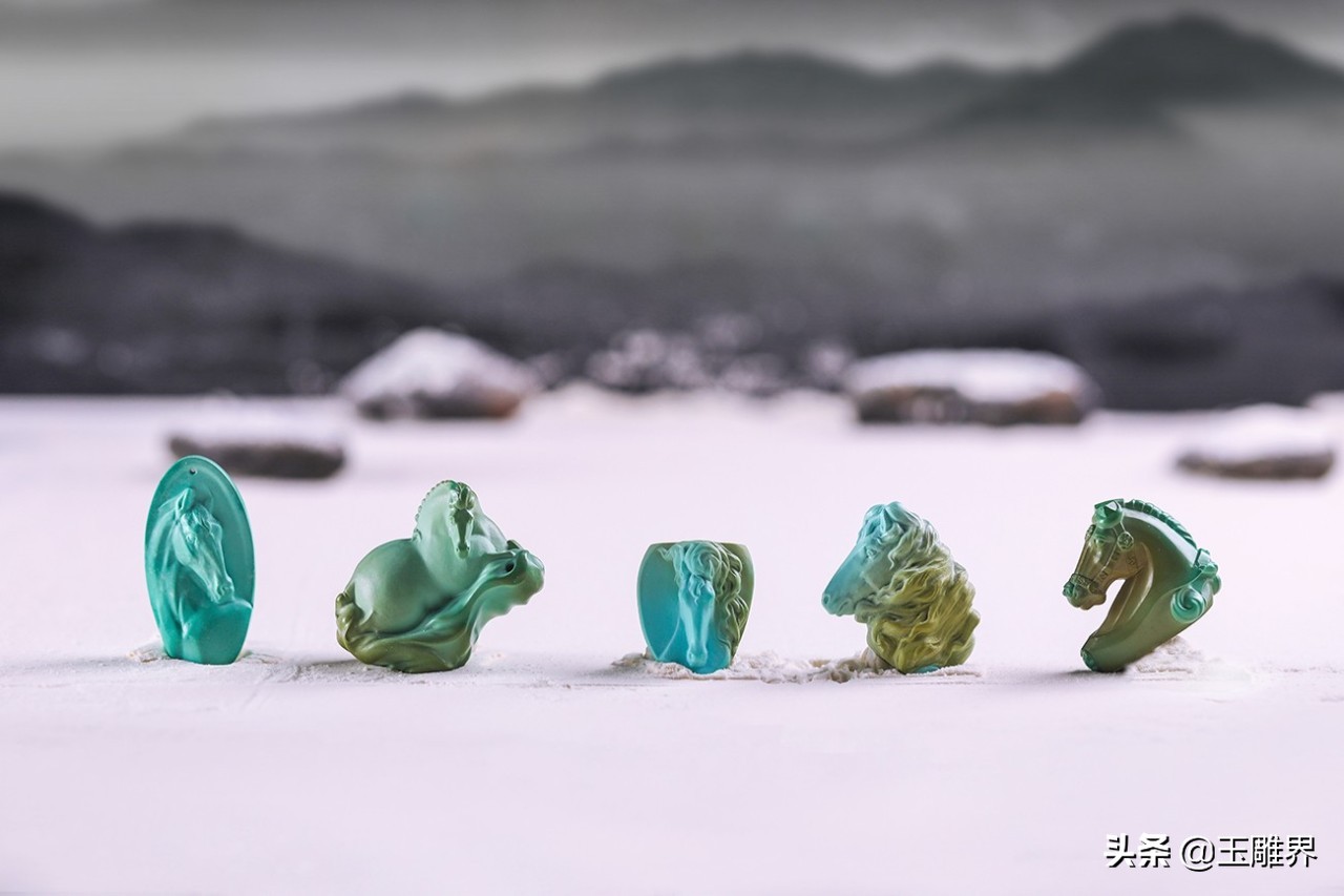 玉雕马步骤,玉雕各种马