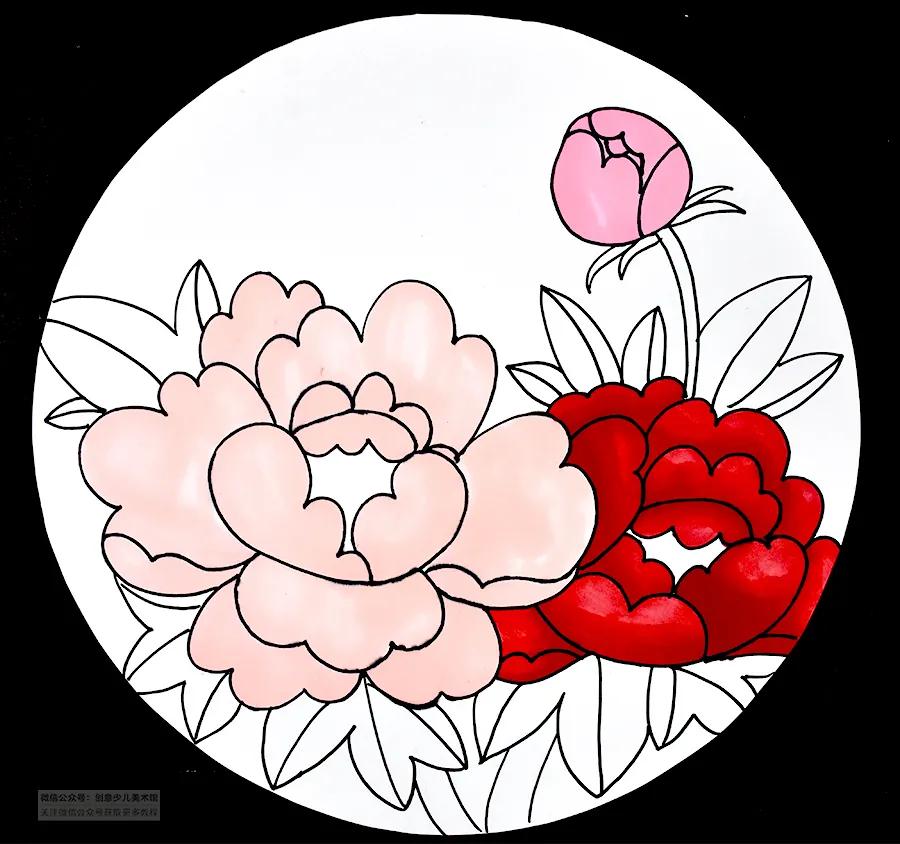 中国风画儿童画教程,色彩儿童画入门教程