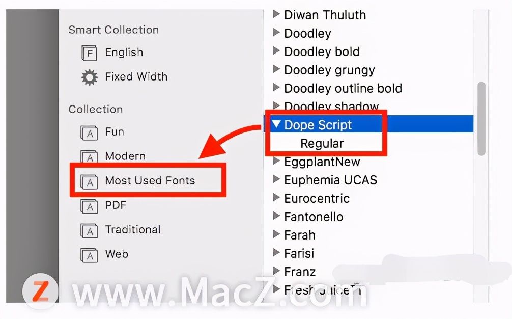 fonts字体怎么导入mac,macbook如何添加新字体