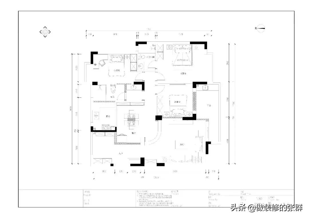 蓝石大溪地四室装修效果图,合肥大溪地三室两厅装修图