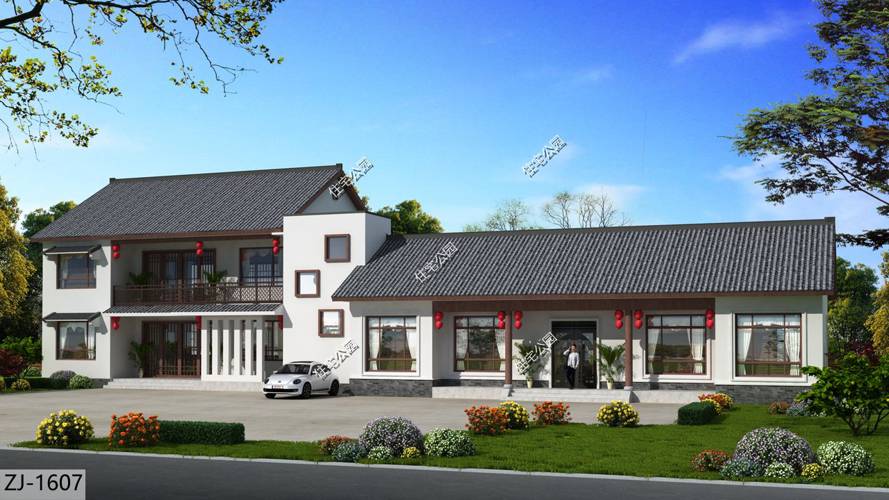 谁说两兄弟建房不能建一起,兄弟双拼户一层