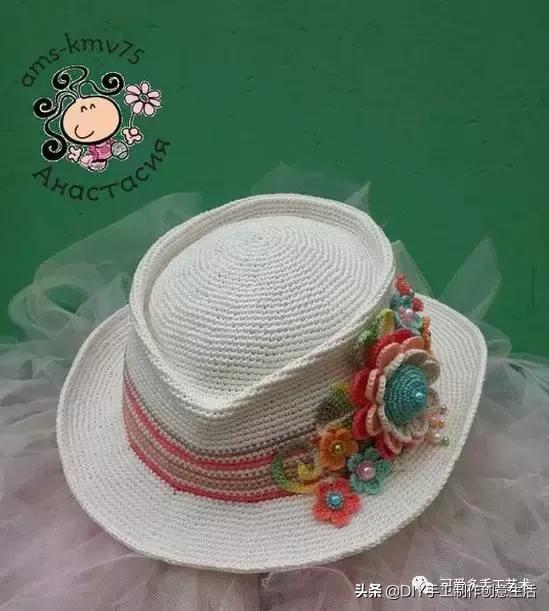 有气质的遮阳帽钩织教程,钩织遮阳帽全教程