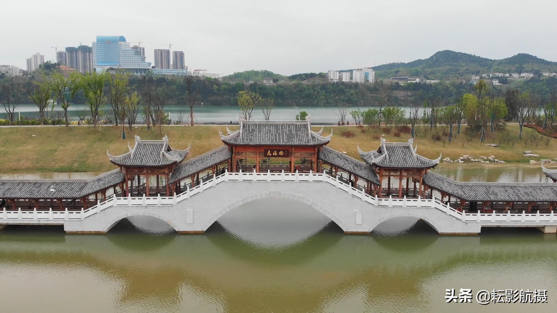 南部县满福坝手绘游览图,南部县满福坝全景拍摄