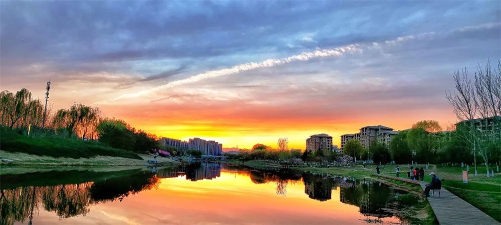 北京房山长阳商圈夜景航拍,北京市房山区航拍夜景