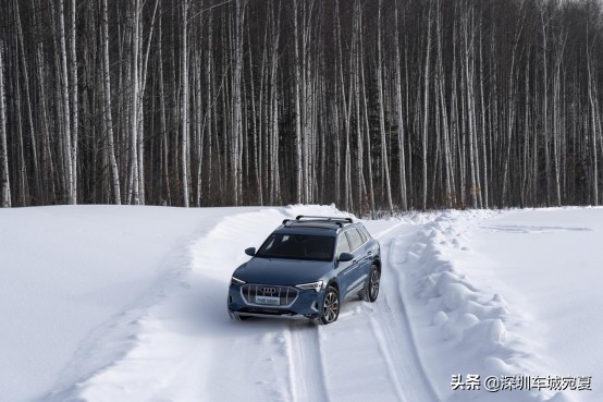 奥迪quattro冰雪试驾,奥迪quattro四驱雪地真实表现