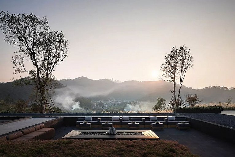 售楼处原木风设计,现代简约原木居所设计