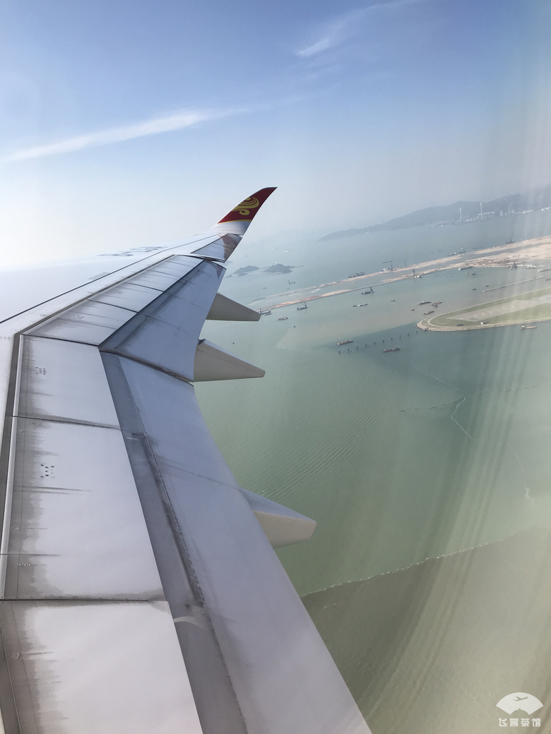 可能再难坐到的港航350！香港飞上海，几乎全程贴着海岸线飞行