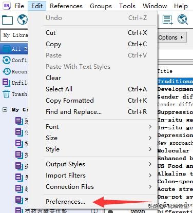 endnote怎么改变参考文献字体,endnote怎样设置字体字号