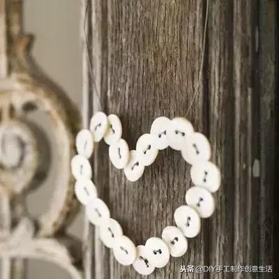 纽扣旧物改造篮子,旧物改造牛仔布做钥匙扣