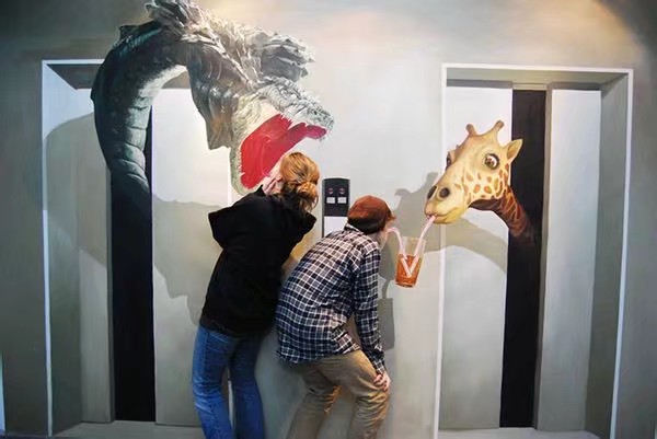 100幅经典画展,3d立体画超逼真大师