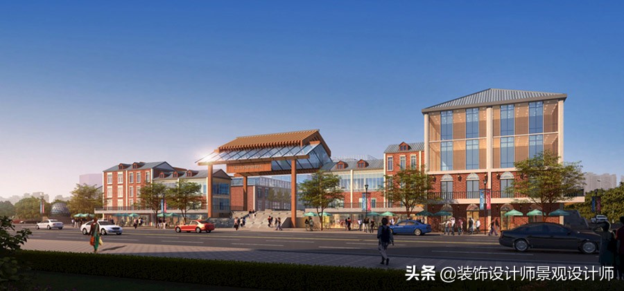 仿古建筑商业街设计图片,古建商业街门楼中式传统仿古大门