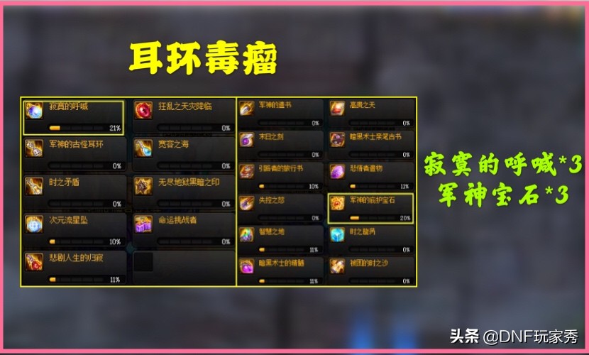 dnf最强深渊毒瘤排名,dnf深渊毒瘤传奇