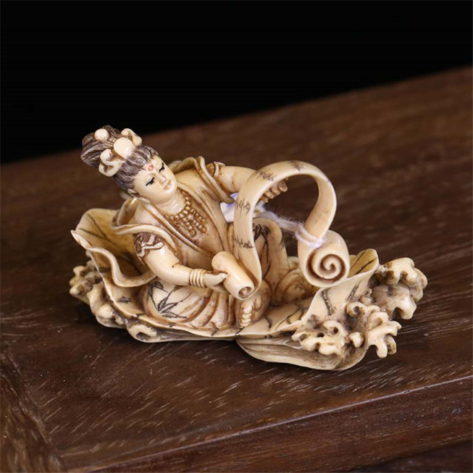 耗时3年才完成的猛犸牙雕作品,猛犸牙雕彩刻